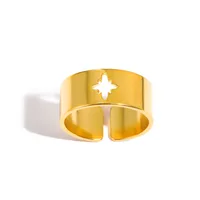 Simple Style Geometric 304 Stainless Steel Plating Unisex Open Rings sku image 9