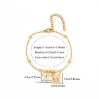 Simple Style Letter Bow Knot 201 Stainless Steel 304 Stainless Steel Copper Women's Bracelets main image 2