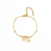 Simple Style Letter Bow Knot 201 Stainless Steel 304 Stainless Steel Copper Women's Bracelets main image 3