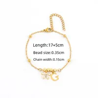 Simple Style Letter Bow Knot 201 Stainless Steel 304 Stainless Steel Copper Women's Bracelets sku image 7