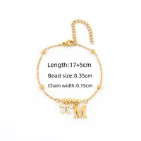 Simple Style Letter Bow Knot 201 Stainless Steel 304 Stainless Steel Copper Women's Bracelets sku image 13