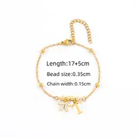 Simple Style Letter Bow Knot 201 Stainless Steel 304 Stainless Steel Copper Women's Bracelets sku image 19