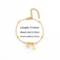 Simple Style Letter Bow Knot 201 Stainless Steel 304 Stainless Steel Copper Women's Bracelets sku image 26