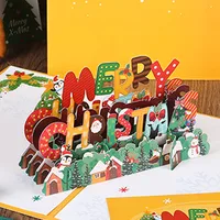 1 Piece Letter Holiday Festival Christmas Paper Card Simple Style main image 2
