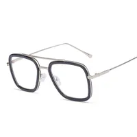 Lady Simple Style Solid Color Ac Square Full Frame Glasses main image 3