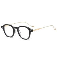 Basic Simple Style Solid Color Ac Round Frame Full Frame Glasses main image 1