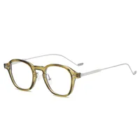 Basic Simple Style Solid Color Ac Round Frame Full Frame Glasses sku image 2