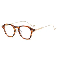 Basic Simple Style Solid Color Ac Round Frame Full Frame Glasses sku image 3