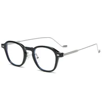 Basic Simple Style Solid Color Ac Round Frame Full Frame Glasses sku image 6