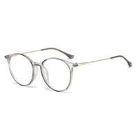 Basic Simple Style Solid Color Ac Round Frame Full Frame Glasses sku image 2
