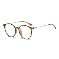 Basic Simple Style Solid Color Ac Round Frame Full Frame Glasses sku image 5