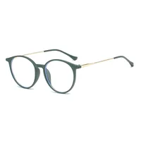 Basic Simple Style Solid Color Ac Round Frame Full Frame Glasses sku image 6