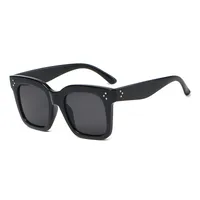 Basic Lady Simple Style Solid Color Ac Square Full Frame Glasses sku image 1