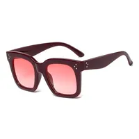 Basic Lady Simple Style Solid Color Ac Square Full Frame Glasses sku image 2