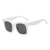 Basic Lady Simple Style Solid Color Ac Square Full Frame Glasses sku image 4