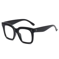 Basic Lady Simple Style Solid Color Ac Square Full Frame Glasses sku image 9