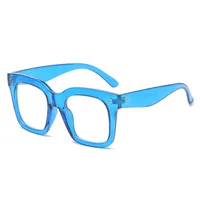 Basic Lady Simple Style Solid Color Ac Square Full Frame Glasses main image 4