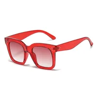 Basic Lady Simple Style Solid Color Ac Square Full Frame Glasses sku image 12
