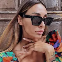 Basic Lady Solid Color Ac Square Full Frame Glasses main image 2