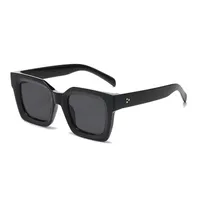 Basic Lady Solid Color Ac Square Full Frame Glasses sku image 1