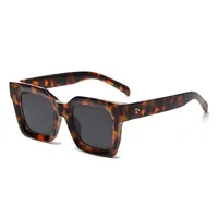 Basic Lady Solid Color Ac Square Full Frame Glasses sku image 6