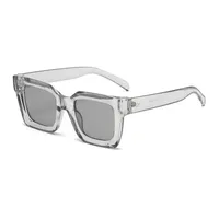 Basic Lady Solid Color Ac Square Full Frame Glasses sku image 8