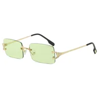 Casual Elegant Simple Style Solid Color Pc Square Frameless Glasses main image 2