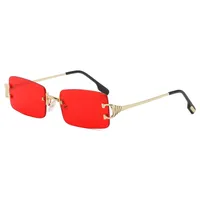 Casual Elegant Simple Style Solid Color Pc Square Frameless Glasses main image 3