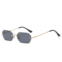 Basic Lady Solid Color Ac Square Frameless Glasses sku image 1