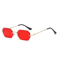 Basic Lady Solid Color Ac Square Frameless Glasses sku image 2