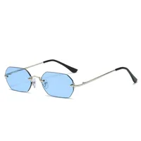 Basic Lady Solid Color Ac Square Frameless Glasses sku image 5