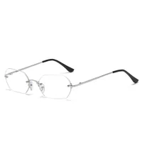 Basic Lady Solid Color Ac Square Frameless Glasses sku image 6