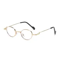 Retro Sweet Solid Color Ac Oval Frame Full Frame Glasses main image 3