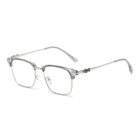 Retro Solid Color Ac Square Full Frame Glasses sku image 8