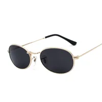 Punk Streetwear Solid Color Ac Oval Frame Full Frame Glasses main image 1