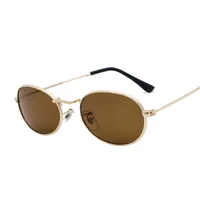 Punk Streetwear Solid Color Ac Oval Frame Full Frame Glasses main image 3