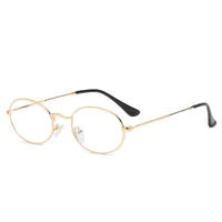 Punk Streetwear Solid Color Ac Oval Frame Full Frame Glasses sku image 9