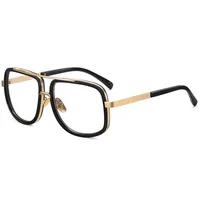 Retro Classic Style Solid Color Ac Square Full Frame Glasses main image 4