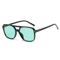 Retro Classic Style Solid Color Ac Square Full Frame Glasses sku image 6