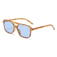 Retro Classic Style Solid Color Ac Square Full Frame Glasses sku image 11