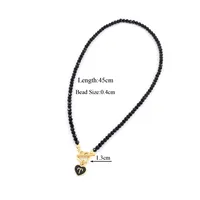 Casual Elegant Simple Style Constellation Heart Shape 304 Stainless Steel Artificial Crystal Women's Pendant Necklace sku image 1