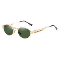 Streetwear Solid Color Ac Oval Frame Full Frame Glasses main image 2