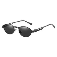 Streetwear Solid Color Ac Oval Frame Full Frame Glasses main image 3
