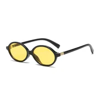 Retro Simple Style Solid Color Ac Oval Frame Full Frame Glasses sku image 2