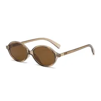 Retro Simple Style Solid Color Ac Oval Frame Full Frame Glasses sku image 4