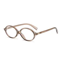 Retro Simple Style Solid Color Ac Oval Frame Full Frame Glasses sku image 8