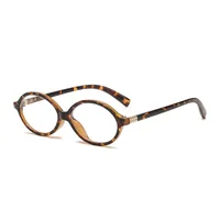 Retro Simple Style Solid Color Ac Oval Frame Full Frame Glasses sku image 14