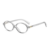 Retro Simple Style Solid Color Ac Oval Frame Full Frame Glasses sku image 9