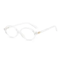 Retro Simple Style Solid Color Ac Oval Frame Full Frame Glasses sku image 10