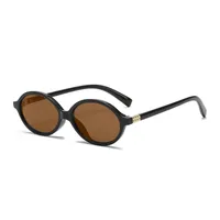 Retro Simple Style Solid Color Ac Oval Frame Full Frame Glasses sku image 13